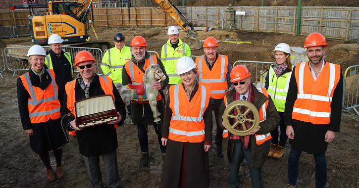 Work has begun on a 1950s cinema, toy shop and electrical shop at Beamish Museum’s 1950s Town, as part of the Remaking Beamish project.